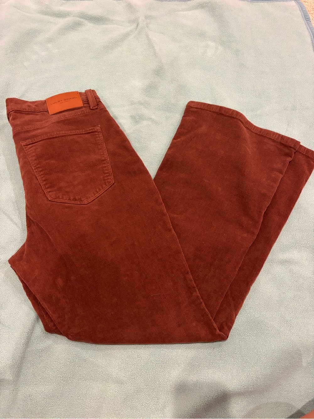 Lucky Brand Brown Corduroy Boot Cut Jeans